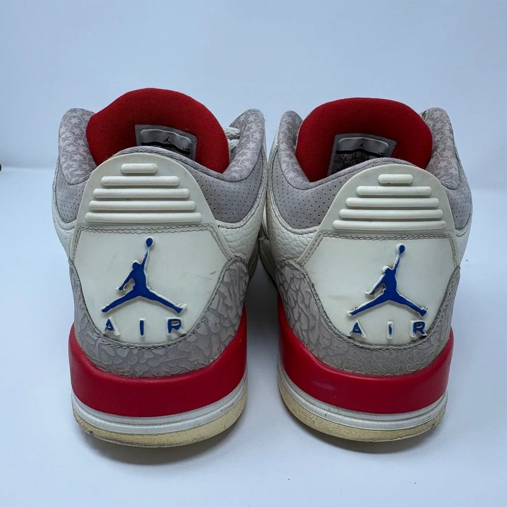 Air Jordan 3 Retro International Flight Size 10.5 Grey Running Shoes 136064-140